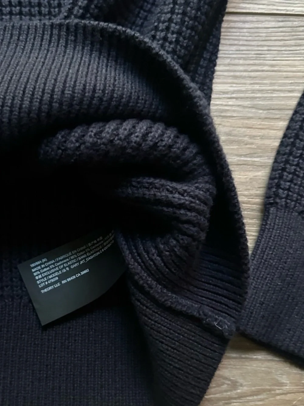 Theory | Gary Full Zip Jacket, Heavyweight Knit in Navy (S)